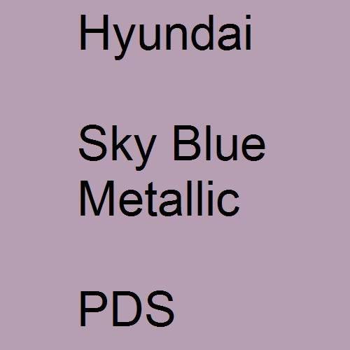 Hyundai, Sky Blue Metallic, PDS.